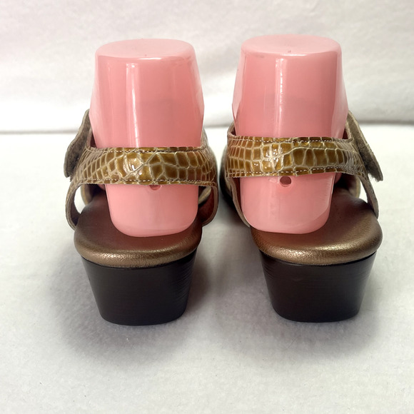 SAS Sandals Womens 7.5M Tripad Comfort Suntimer Snake Print Slingback - Picture 4 of 11